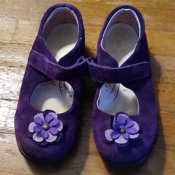 pediped Other - Pediped flex suede purple Mary janes